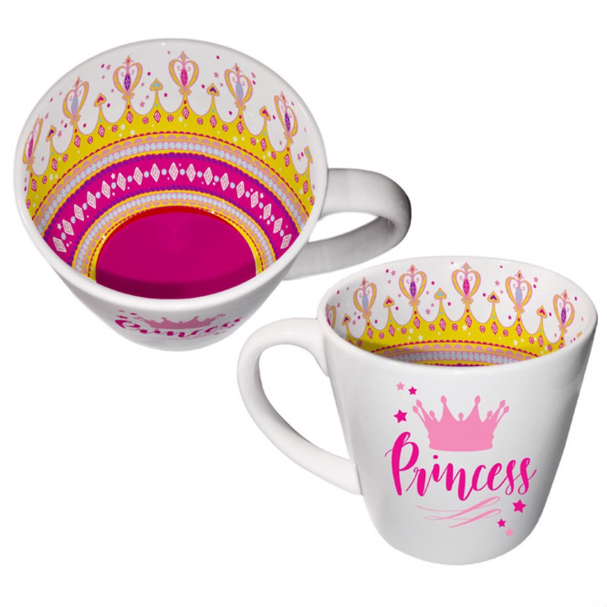 Inside Out Ceramic Mug With Gift Box - Princess