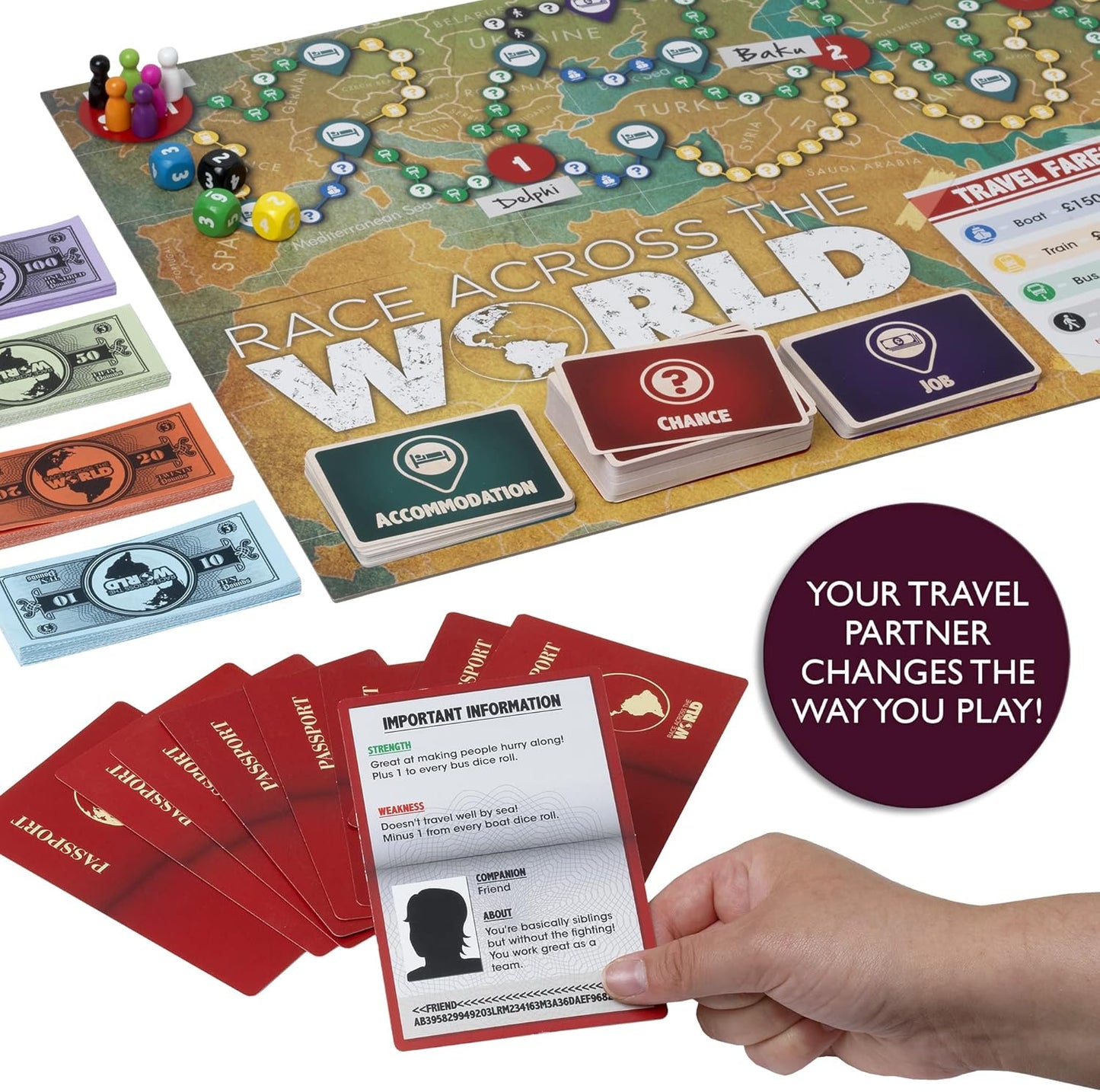 Race Across The World Board Game +8y