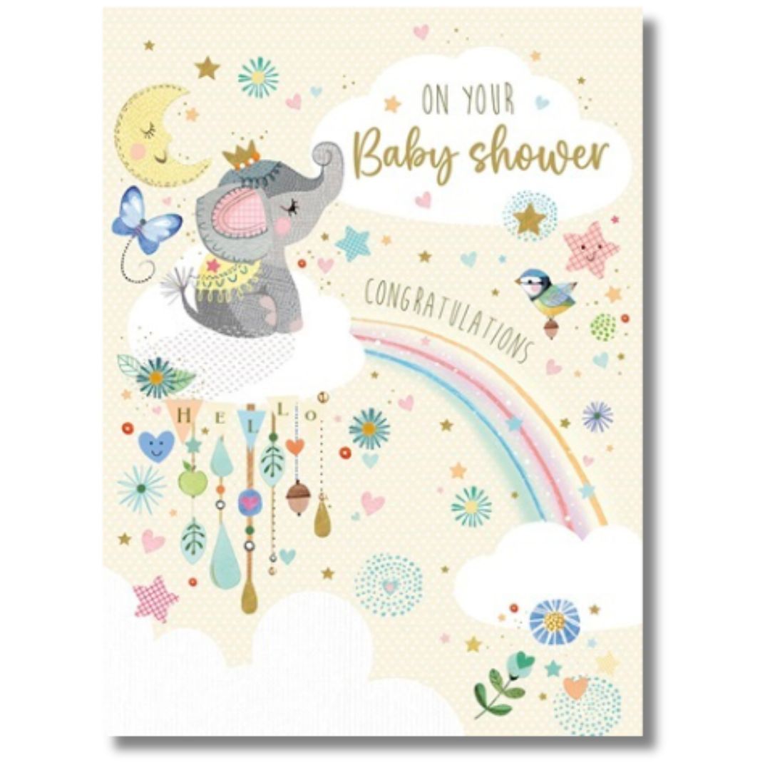 Noel Tatt On Your Baby Shower - Greeting Card