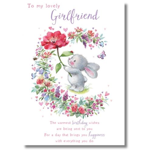 Noel Tatt To My Lobely Girlfriend Birthday - Greeting Card