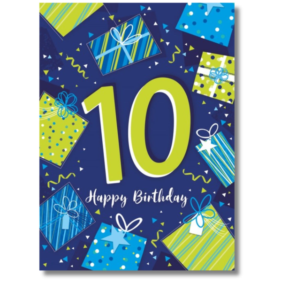 Noel Tatt 10 Happy Birthday - Greeting Card
