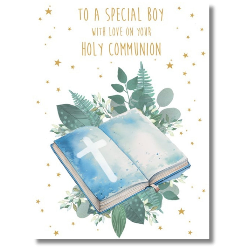 Noel Tatt To A Special Boy With Love On Your Holy Communion - Greeting Card
