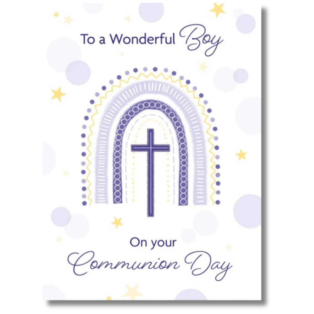 Noel Tatt To A Wonderful Boy On Your Communion Day - Greeting Card