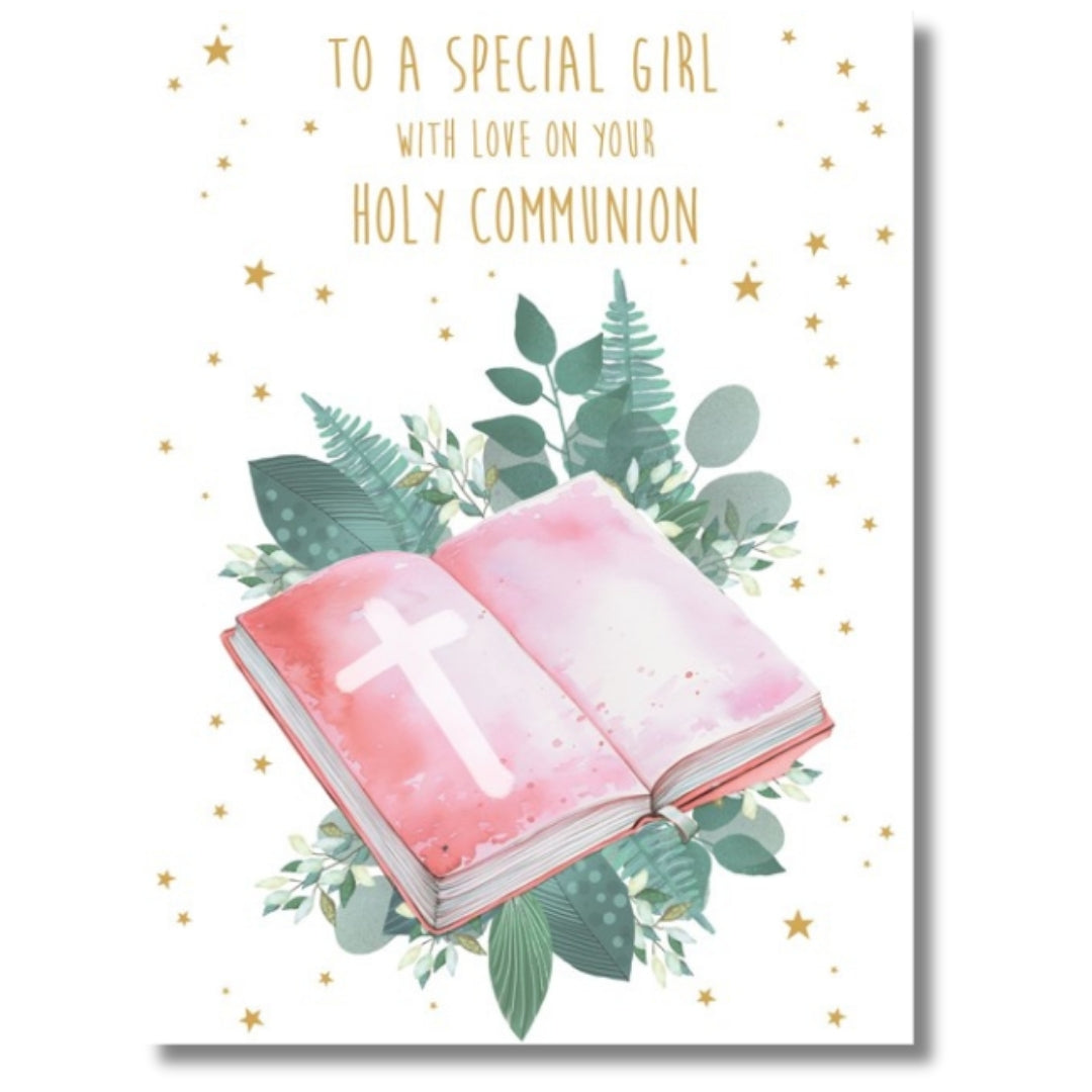 Noel Tatt To A Special Girl With Love On Your Holy Communion - Greeting Card