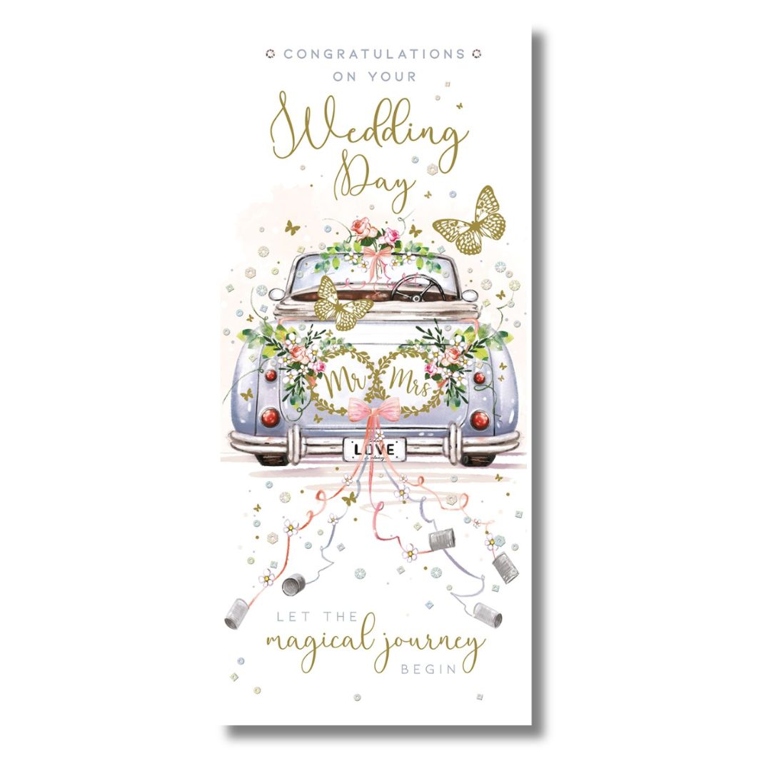 Noel Tatt Congratulations On Your Wedding Day Mr & Mrs - Money Wallet