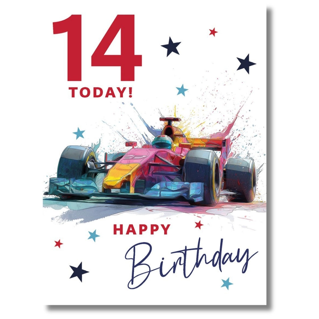 Noel Tatt 14 Today! Happy Birthday - Greeting Card