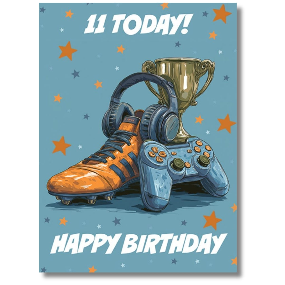 Noel Tatt 11 Today! Happy Birthday - Greeting Card