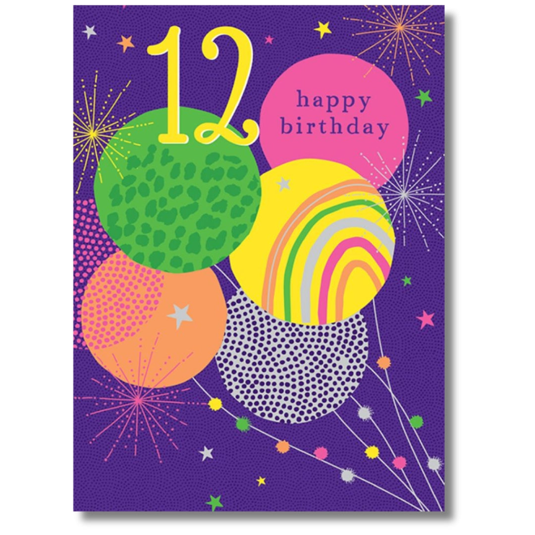 Noel Tatt 12 Happy Birthday - Greeting Card