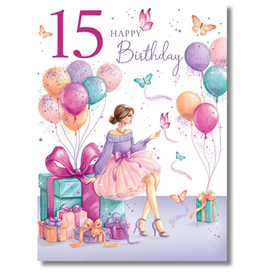 Noel Tatt 15 Happy Birthday - Greeting Card