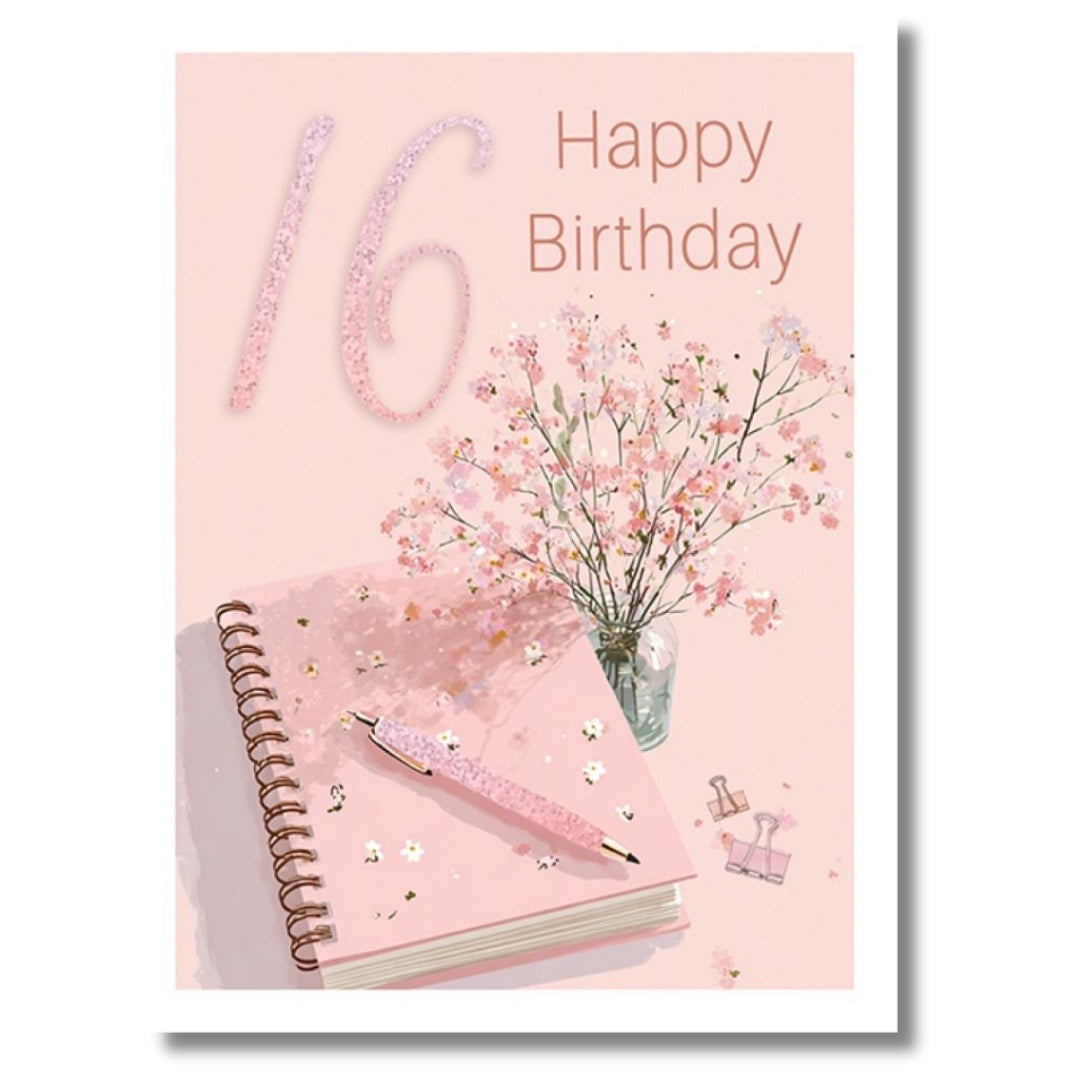 Noel Tatt 16 Happy Birthday - Greeting Card