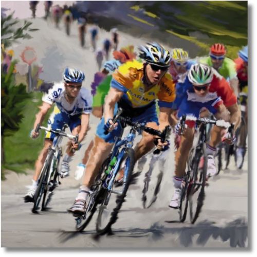 Noel Tatt Blank Bycicle - Greeting Card