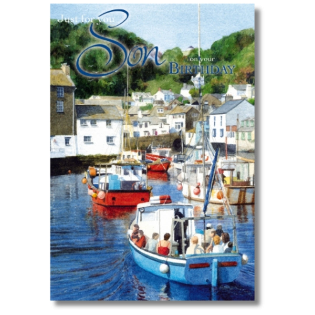 Noel Tatt Just For You Son On Your Birthday - Greeting Card