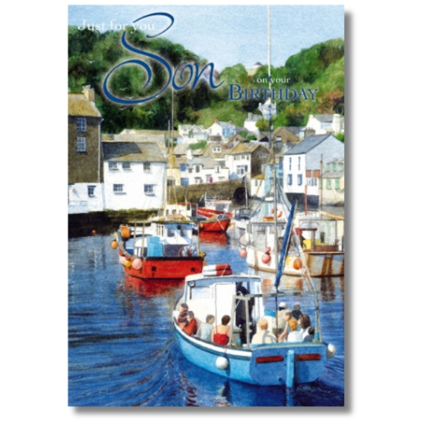 Noel Tatt Just For You Son On Your Birthday - Greeting Card