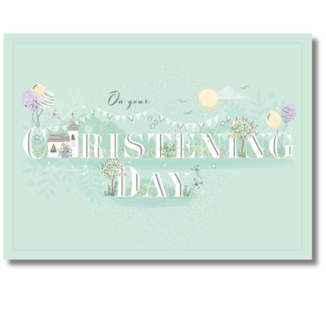 On Your Christening Day Greeting Card