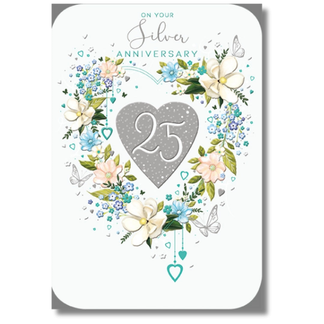 Noel Tatt On Your Silver Anniversary 25 - Greeting Card