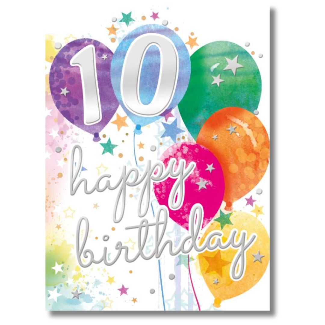 Noel Tatt 10 Happy Birthday - Greeting Card