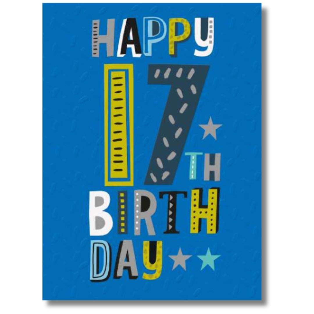 Happy 17th Birthday Greeting Card