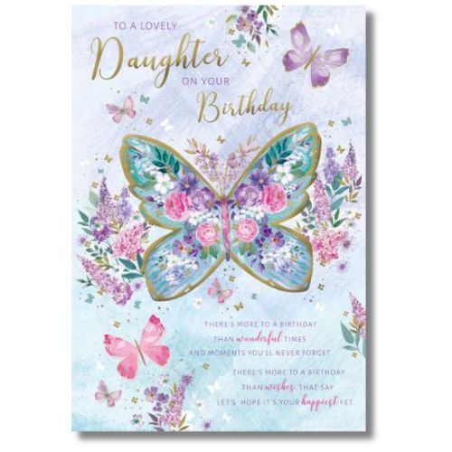 Noel Tatt To A Lovely Daughter On Your Birthday - Greeting Card