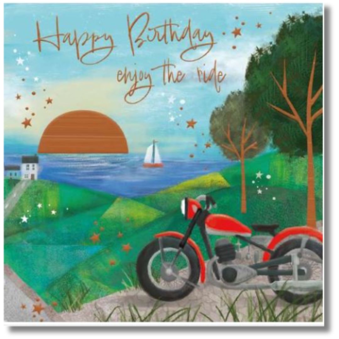 Noel Tatt Happy Birthday Enjoy The Ride - Greeting Card