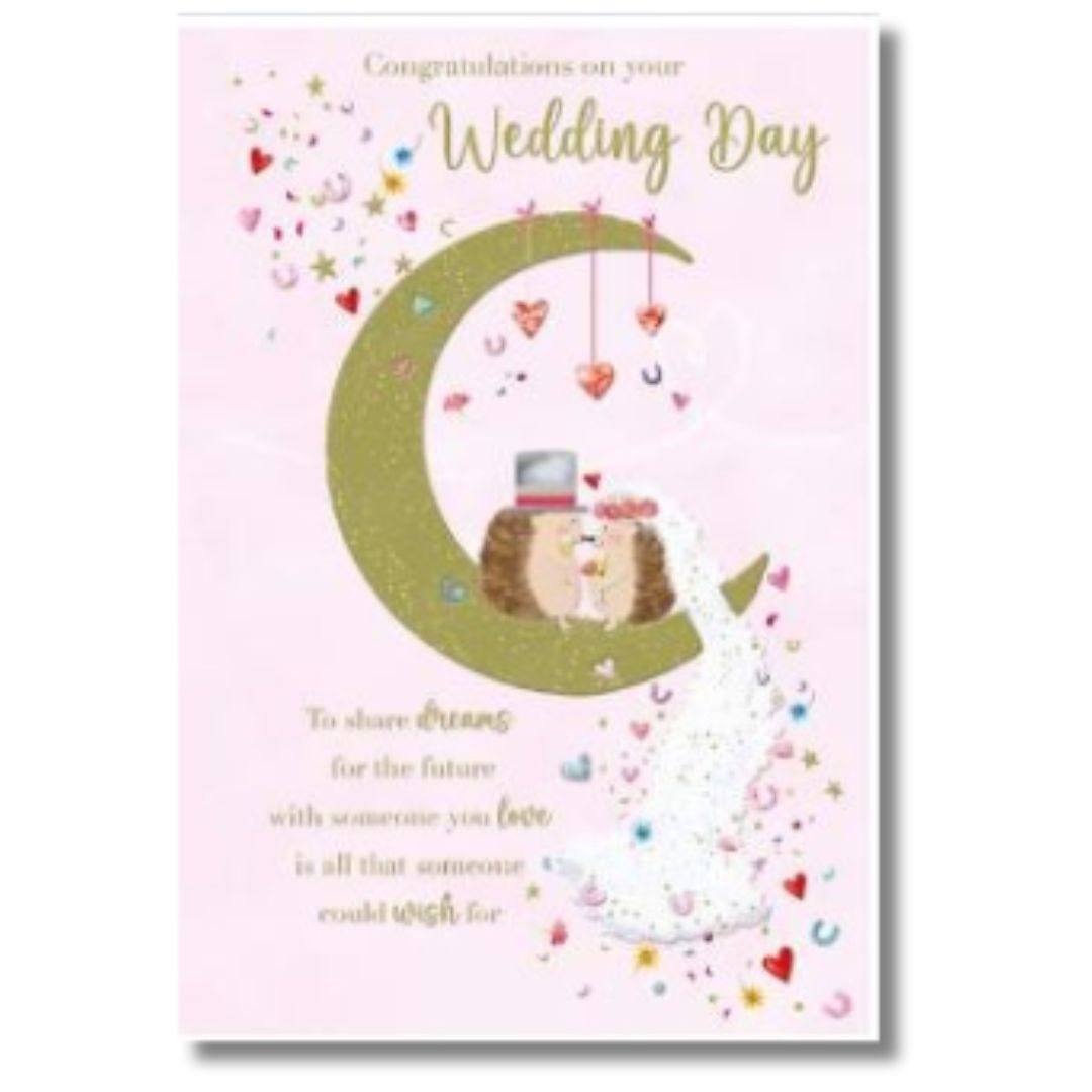 Noel Tatt Congratulations On Your Wedding Day - Greeting Card