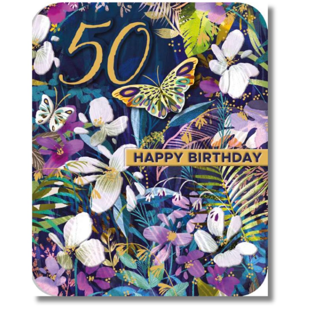 50 Happy Birthday Greeting Card