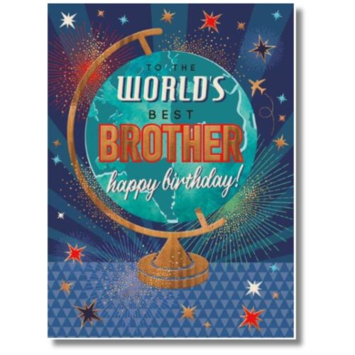 World's Best Brother Birthday Card