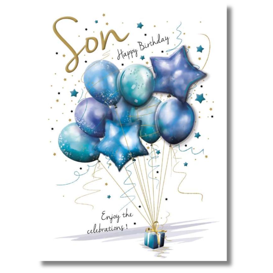 Noel Tatt Son Happy Birthday Enjoy - Greeting Card