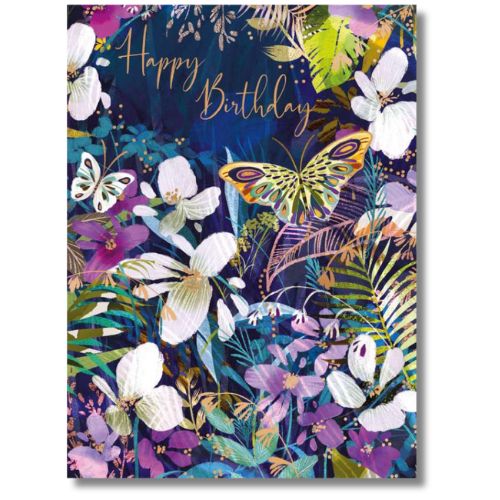 Noel Tatt Happy Birthday Butterfly - Greeting Card