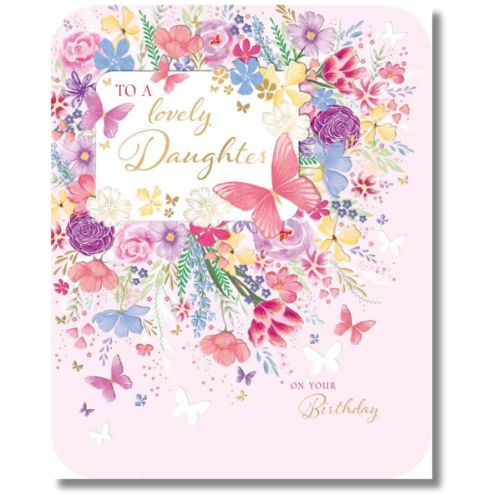 Noel Tatt To A Lovely Daughter On Your Birthday - Greeting Card