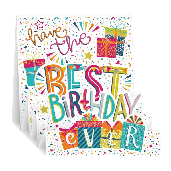 Noel Tatt Zig Zag Have The Best Birthday Ever - Greeting Card