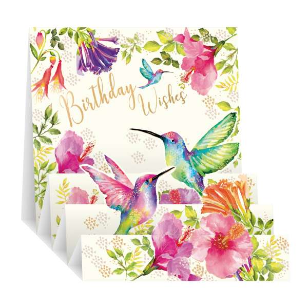 Noel Tatt Zig Zag Birthday Wishes - Greeting Card