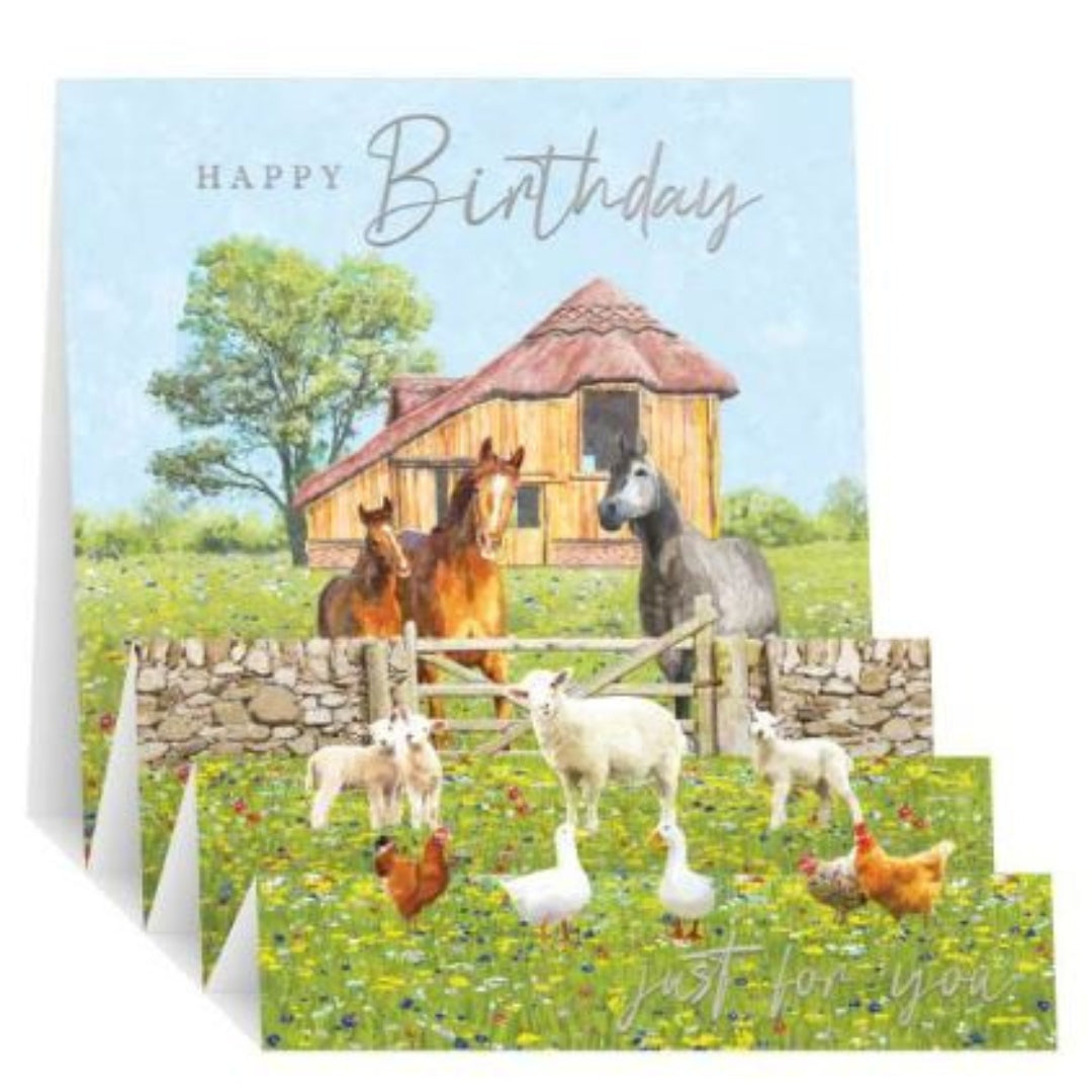 Noel Tatt Zig Zag Happy Birthday - Greeting Card