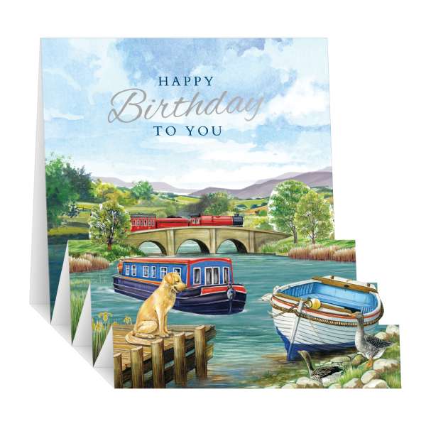 Noel Tatt Zig Zag Happy Birthday To You - Greeting Card