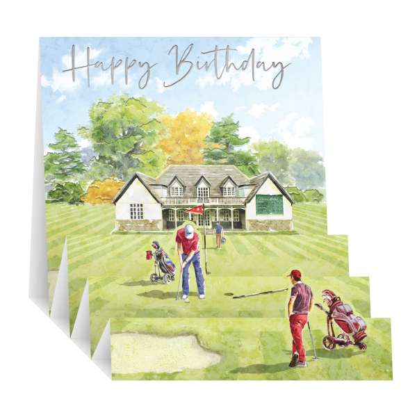 Noel Tatt Zig Zag Happy Birthday - Greeting Card