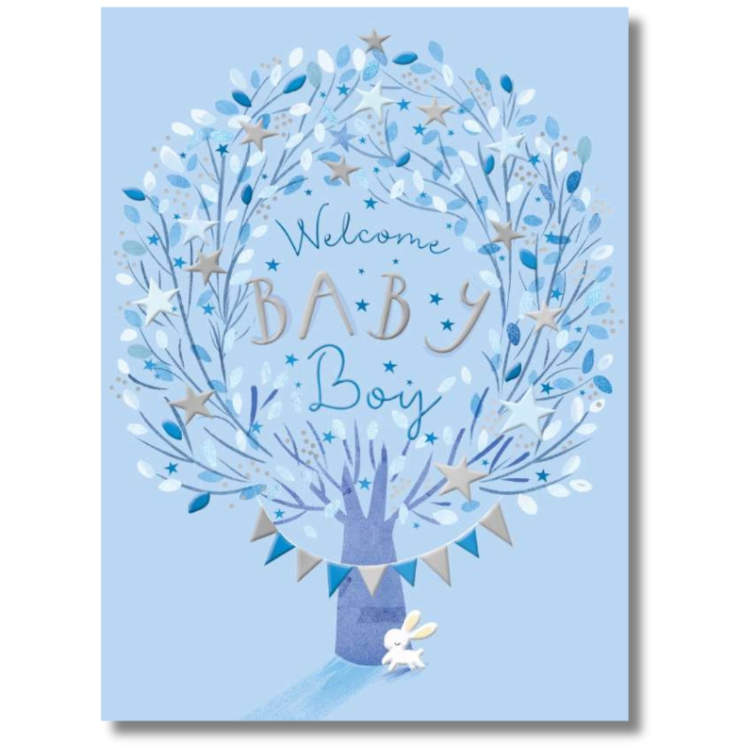Noel Tatt Welcome Baby Boy - Greeting Card
