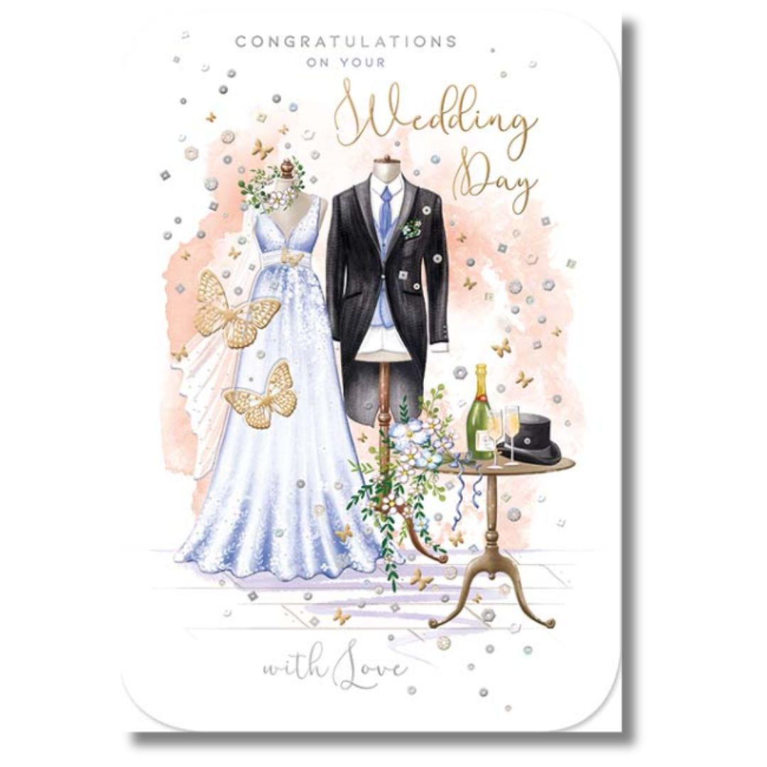 Noel Tatt Congratulations On Your Wedding Day - Greeting Card