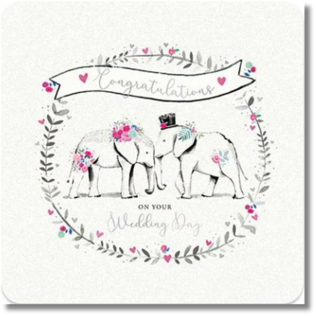 Noel Tatt Congratulations On Your Wedding Day - Greeting Card