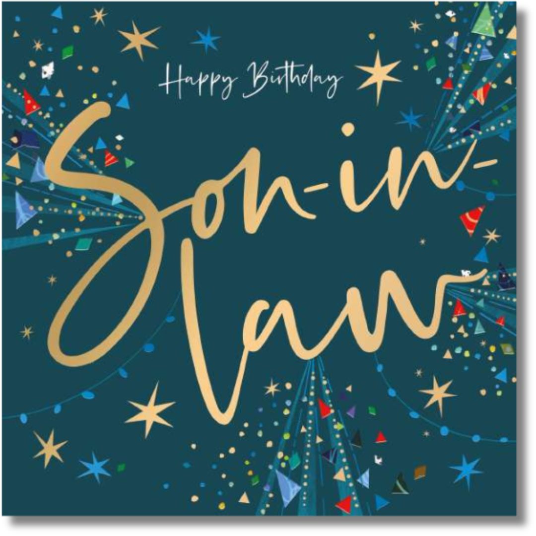 Noel Tatt Happy Birthday Son-In-Law - Greeting Card