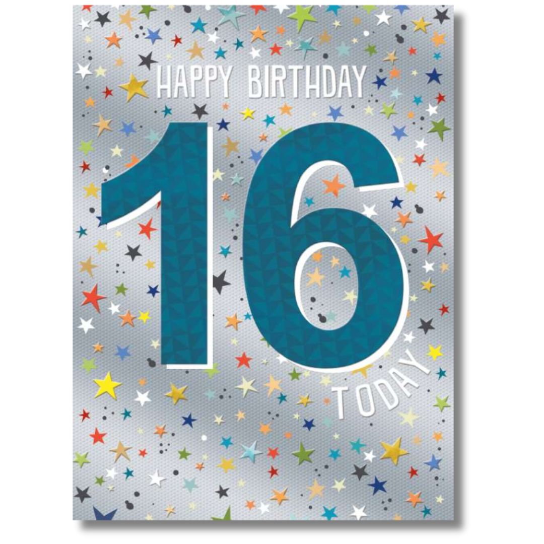 Noel Tatt Happy Birthday 16 Today - Greeting Card