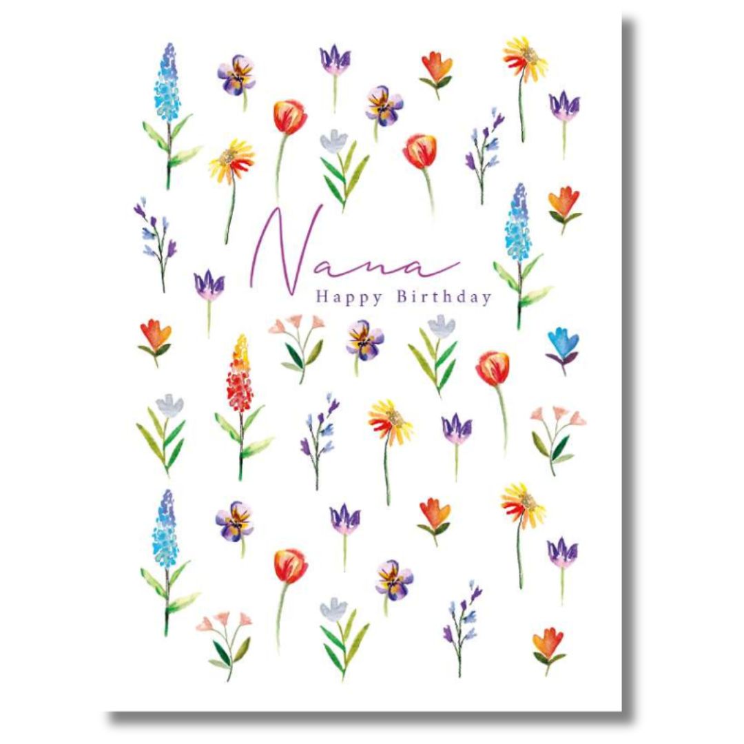 Noel Tatt Nanna Happy Birthday - Greeting Card