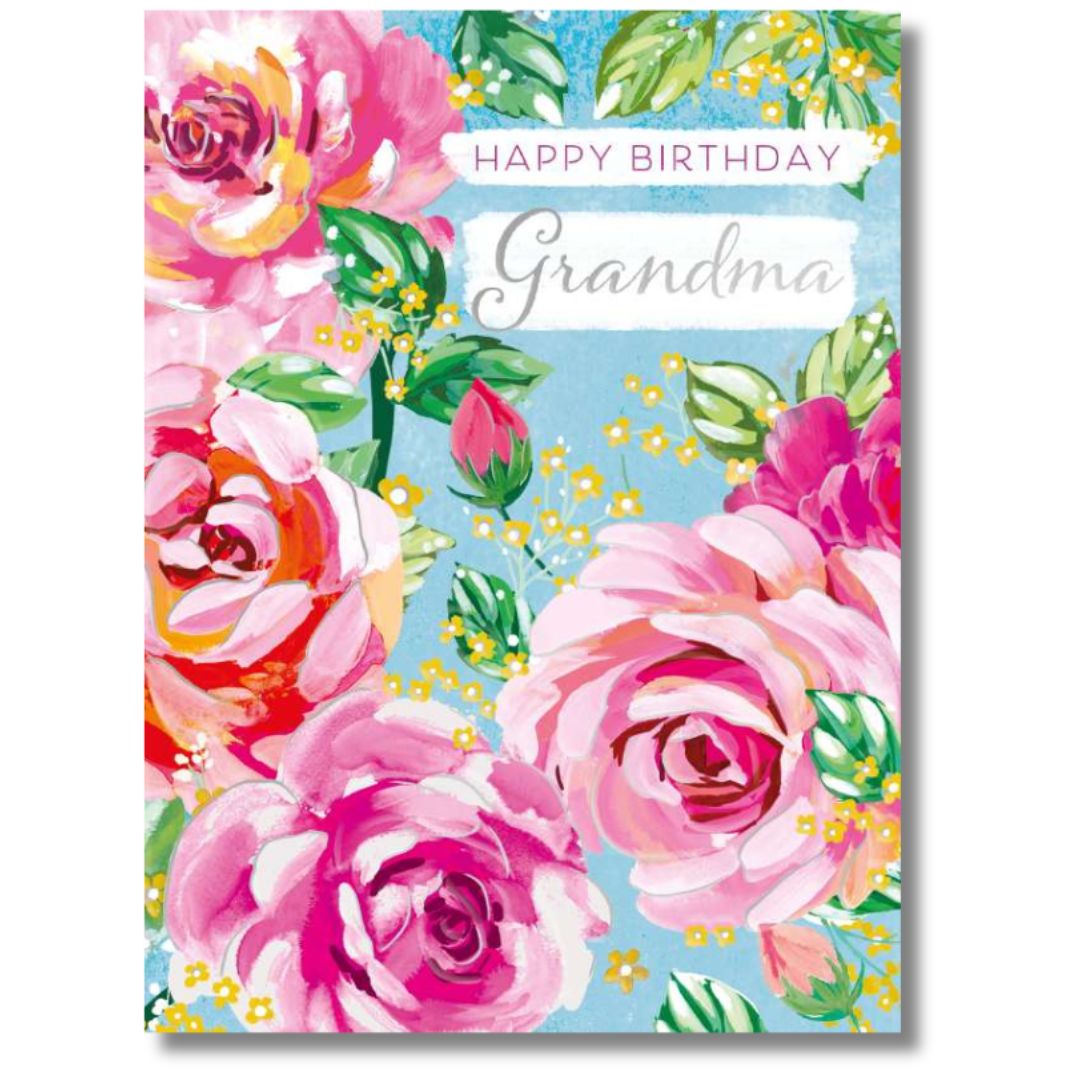 Noel Tatt Happy Birthday Grandma - Greeting Card