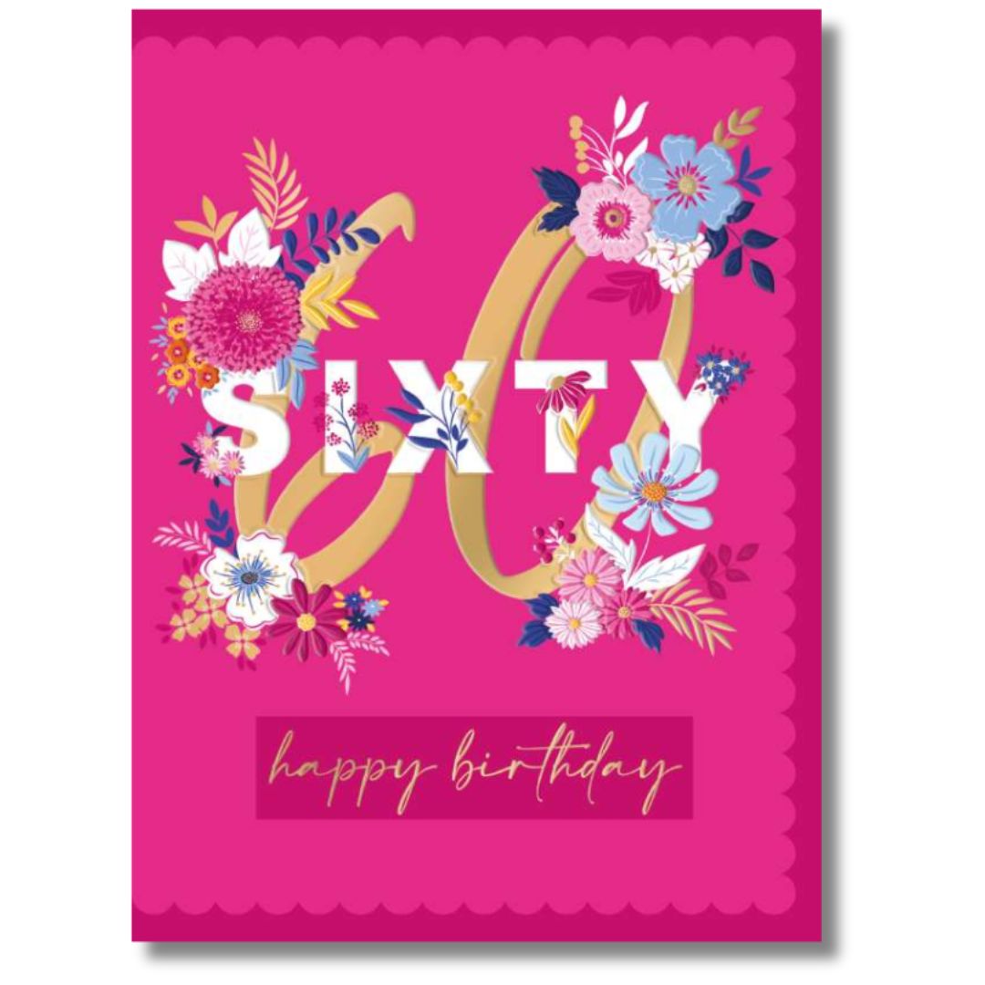 Noel Tatt 60 Happy Birthday - Greeting Card