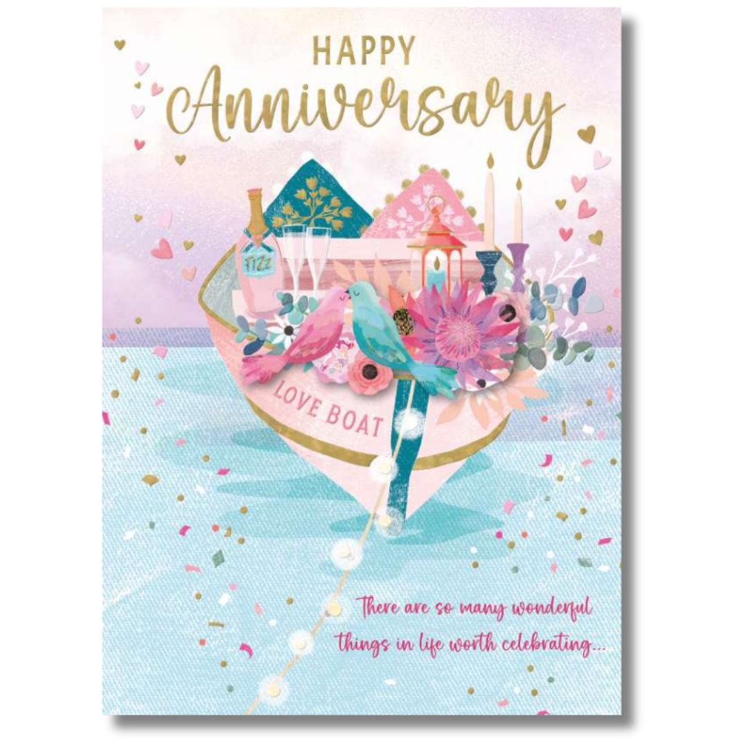 Noel Tatt Happy Anniversary - Greeting Card