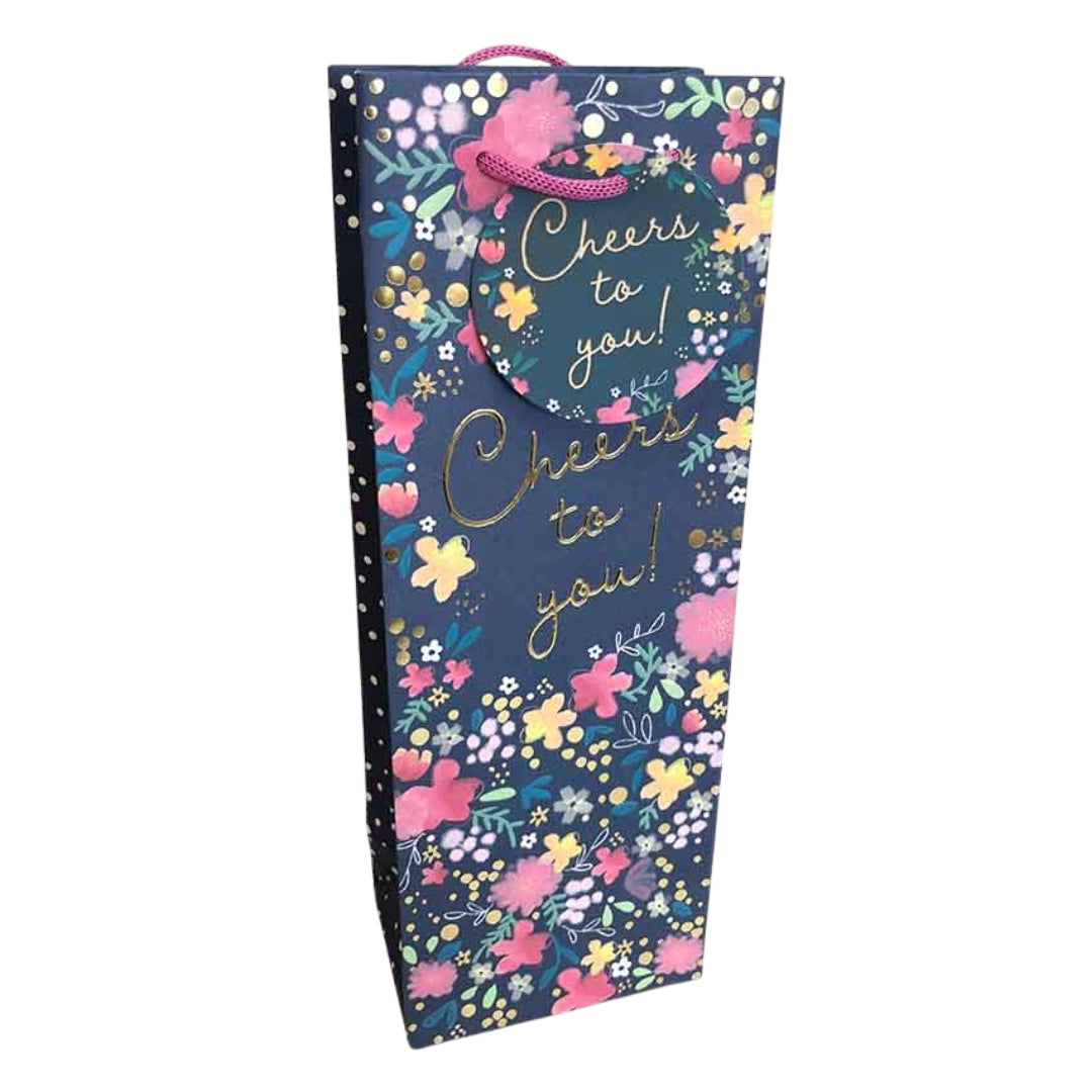 Noel Tatt Gift Bottle Bag 35 x 13 - Cheers To You!