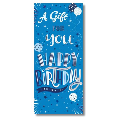 Noel Tatt A Gift For You Happy Birthday Blue - Money Wallet