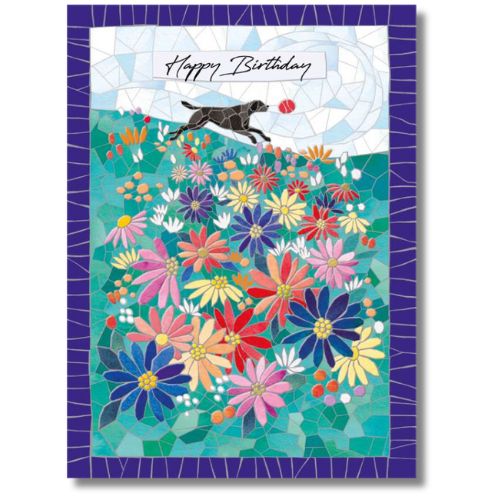 Noel Tatt Happy Birthday Mosaic - Greeting Card