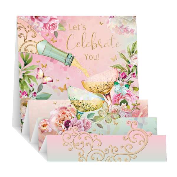 Noel Tatt Zig Zag Let's Celebrate You! Birthday - Greeting Card