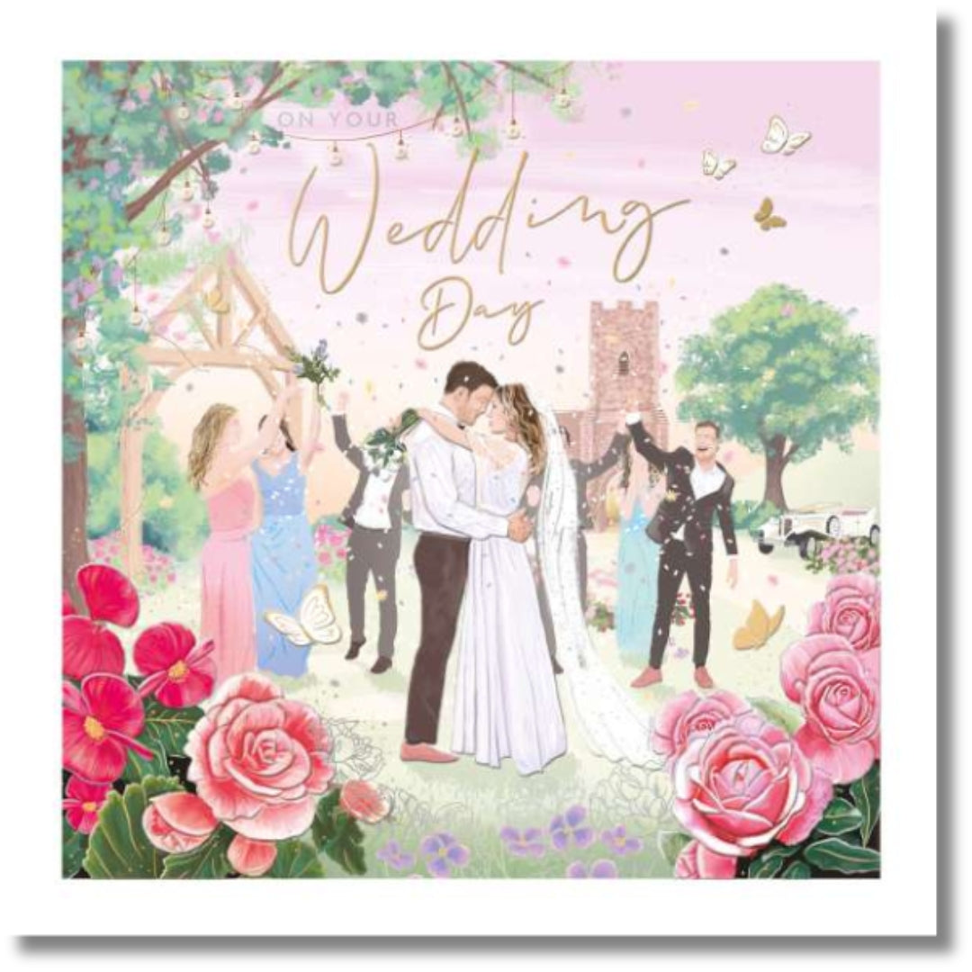 Noel Tatt On Your Wedding Day Greeting Card