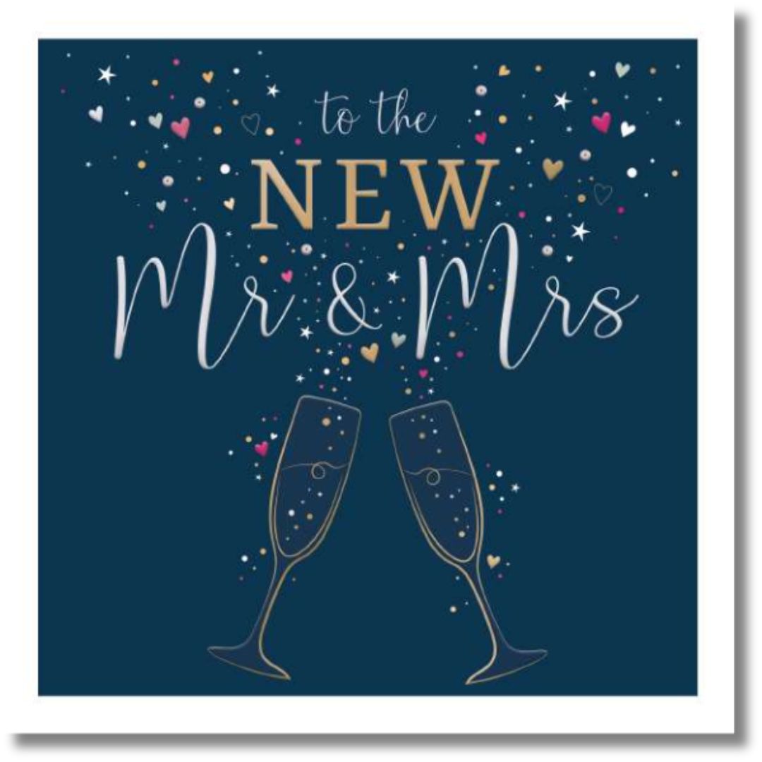 Noel Tatt To The New Mr & Mrs - Greeting Card