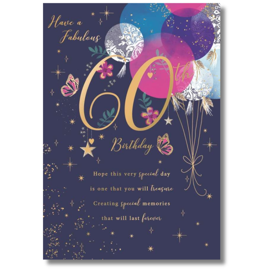 Noel Tatt Have A Fabulous 60th Birthday - Greeting Card